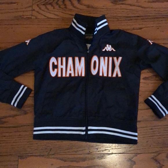 Kappa Jackets \u0026 Coats | Kappa Black Chamonix Bomber Jacket Size M-L | Color: Black/Orange | Size: M | Squidwardami's Closet
